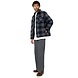 Dickies Portland Blue Gevoerd Overhemd - Vest Heren Dickies Portland Blue Gevoerd Overhemd - Vest Heren