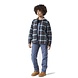 Dickies Fleece Hooded Flannel Ink Navy Jacket Dames Dickies Fleece Hooded Flannel Ink Navy Jacket Dames