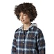 Dickies Fleece Hooded Flannel Ink Navy Jacket Dames Dickies Fleece Hooded Flannel Ink Navy Jacket Dames