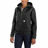 Carhartt Washed Duck Insulated Active Zwart Winterjas Dames