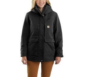 Carhartt Super Dux Insulated Traditional Zwart Winterjas Dames Carhartt Super Dux Insulated Traditional Zwart Winterjas Dames