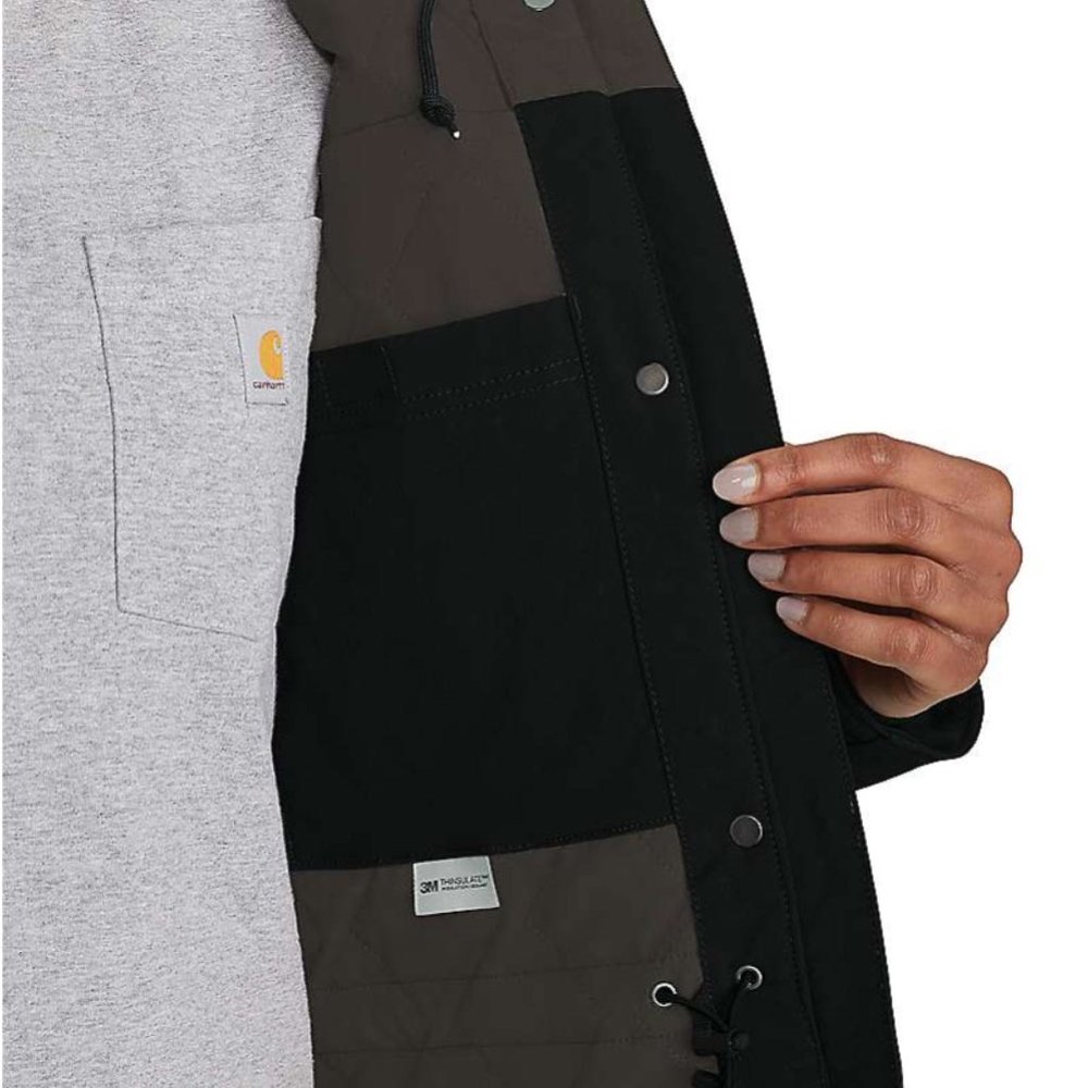 Carhartt Super Dux Insulated Traditional Zwart Winterjas Dames Carhartt Super Dux Insulated Traditional Zwart Winterjas Dames