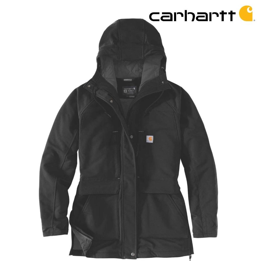 Carhartt Super Dux Insulated Traditional Zwart Winterjas Dames Carhartt Super Dux Insulated Traditional Zwart Winterjas Dames