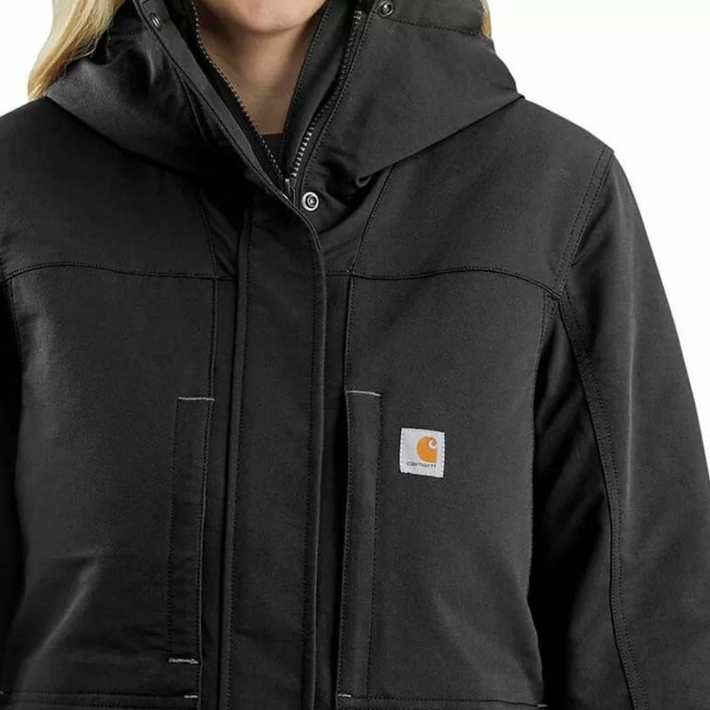 Carhartt Super Dux Insulated Traditional Zwart Winterjas Dames Carhartt Super Dux Insulated Traditional Zwart Winterjas Dames