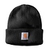 Cuffed Rib Knit Black Beanie Cuffed Rib Knit Black Beanie