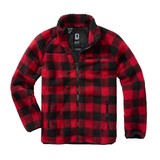 Brandit Teddyfleece Red Black Jas Heren Brandit Teddyfleece Red Black Jas Heren