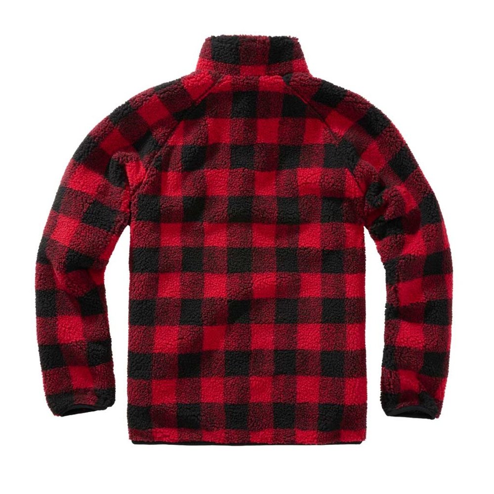 Brandit Teddyfleece Red Black Jas Heren Brandit Teddyfleece Red Black Jas Heren