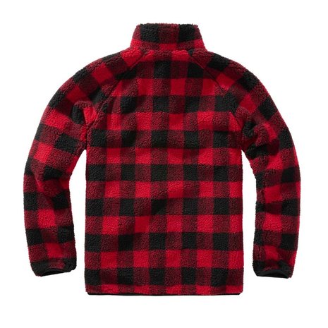 Brandit Teddyfleece Red Black Jas Heren Brandit Teddyfleece Red Black Jas Heren