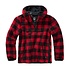 Teddyfleece Worker Black Red Pullover Heren Teddyfleece Worker Black Red Pullover Heren