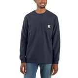 Carhartt Dearborn Pocket Longsleeve Navy Shirt Heren Carhartt Dearborn Pocket Longsleeve Navy Shirt Heren