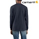 Carhartt K126 Heavyweight LS Pocket Navy T-Shirt Heren Carhartt K126 Heavyweight LS Pocket Navy T-Shirt Heren