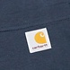 Carhartt K126 Heavyweight LS Pocket Navy T-Shirt Heren Carhartt K126 Heavyweight LS Pocket Navy T-Shirt Heren