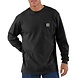Carhartt K126 Heavyweight LS Pocket Zwart T-Shirt Heren Carhartt K126 Heavyweight LS Pocket Zwart T-Shirt Heren