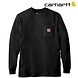 Carhartt K126 Heavyweight LS Pocket Zwart T-Shirt Heren Carhartt K126 Heavyweight LS Pocket Zwart T-Shirt Heren