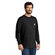 Carhartt K126 Heavyweight LS Pocket Zwart T-Shirt Heren Carhartt K126 Heavyweight LS Pocket Zwart T-Shirt Heren