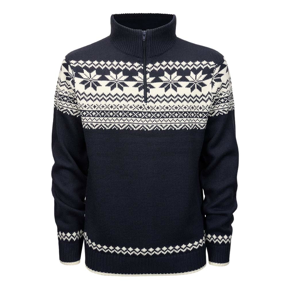 Urban Classics Sweater/trui -XL- Troyer Norweger Blauw
