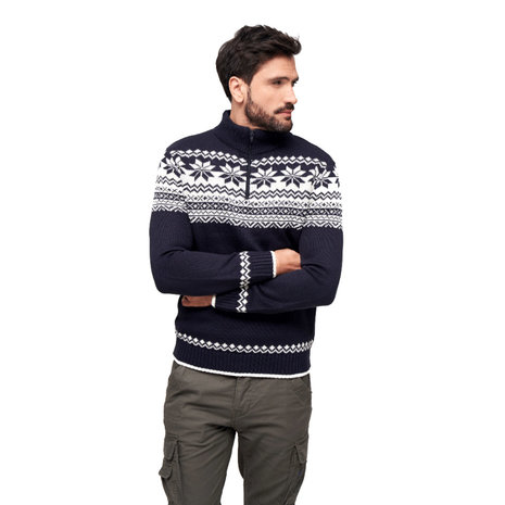 Brandit Troyer Navy Norweger Trui Heren Brandit Troyer Navy Norweger Trui Heren