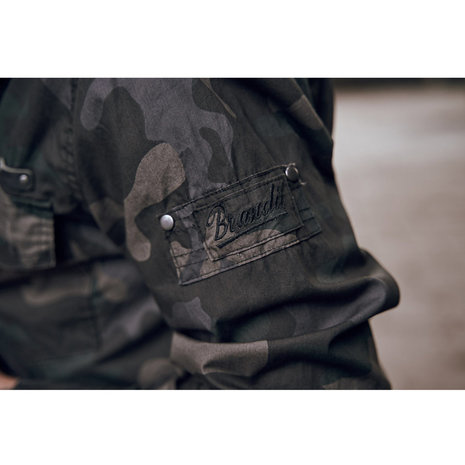 Brandit SlimFit Dark Camo Shirt Heren