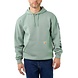 Carhartt Sleeve Logo Jade Heather Hooded Sweatshirt Heren Carhartt Sleeve Logo Jade Heather Hooded Sweatshirt Heren