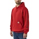 Carhartt Sleeve Logo Chilli Pepper Heather Hooded Sweatshirt Heren Carhartt Sleeve Logo Chilli Pepper Heather Hooded Sweatshirt Heren