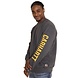 Carhartt Crewneck Logo Sleeve Graphic Carbon Heather Sweatshirt Heren Carhartt Crewneck Logo Sleeve Graphic Carbon Heather Sweatshirt Heren