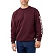 Carhartt Crewneck Logo Sleeve Graphic Port Sweatshirt Heren Carhartt Crewneck Logo Sleeve Graphic Port Sweatshirt Heren