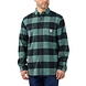 Carhartt Rugged Flex Flannel Plaid Slate Green Shirt Heren Carhartt Rugged Flex Flannel Plaid Slate Green Shirt Heren