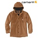 Carhartt Rain Defender Oiled Walnut Heather Hooded Shirt Jacket Carhartt Rain Defender Oiled Walnut Heather Hooded Shirt Jacket
