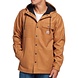 Carhartt Rain Defender Oiled Walnut Heather Hooded Shirt Jacket Carhartt Rain Defender Oiled Walnut Heather Hooded Shirt Jacket