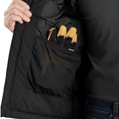 Carhartt Rain Defender Montana Zwart Insulated Vest Heren Carhartt Rain Defender Montana Zwart Insulated Vest Heren