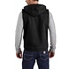 Carhartt Washed Duck Fleece-Lined Zwart Hooded Vest Heren Carhartt Washed Duck Fleece-Lined Zwart Hooded Vest Heren