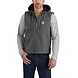 Carhartt Washed Duck Fleece-Lined Gravel Hooded Vest Heren Carhartt Washed Duck Fleece-Lined Gravel Hooded Vest Heren