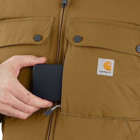 Carhartt Rain Defender Montana Insulated Bruin Winterjas Heren Carhartt Rain Defender Montana Insulated Bruin Winterjas Heren