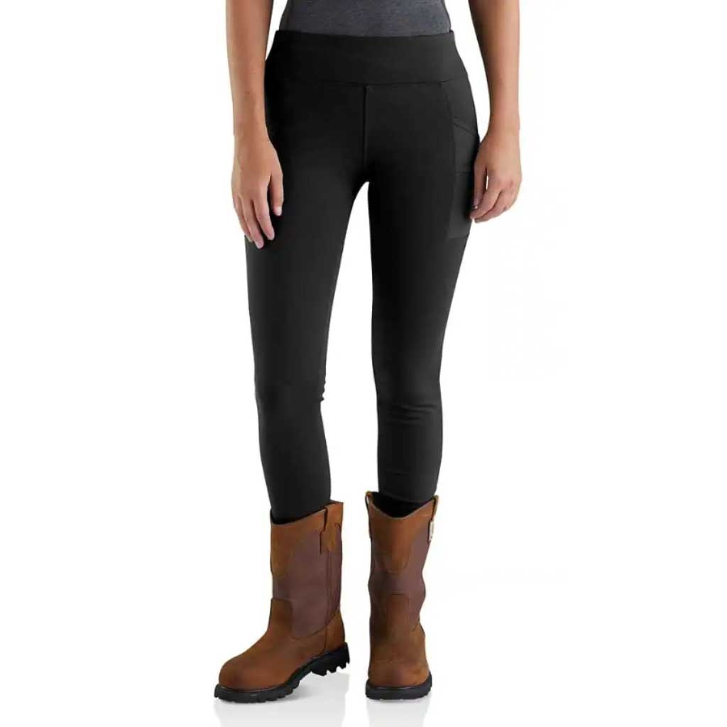 Carhartt Legging - Dames - Stretchbroek - Lichtgewicht - Zweet afvoerend - Geur werend - Zwart - Carhartt Force Utility Legging - Yogabroek