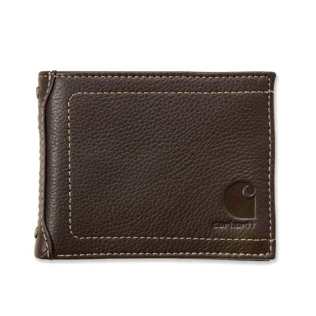 Pebble Trifold Leather Bruin Portemonneeq