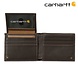 Carhartt Pebble Trifold Leather Bruin Portemonneeq Carhartt Pebble Trifold Leather Bruin Portemonneeq