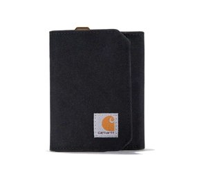 Carhartt Nylon Duck Trifold Zwart Portemonnee