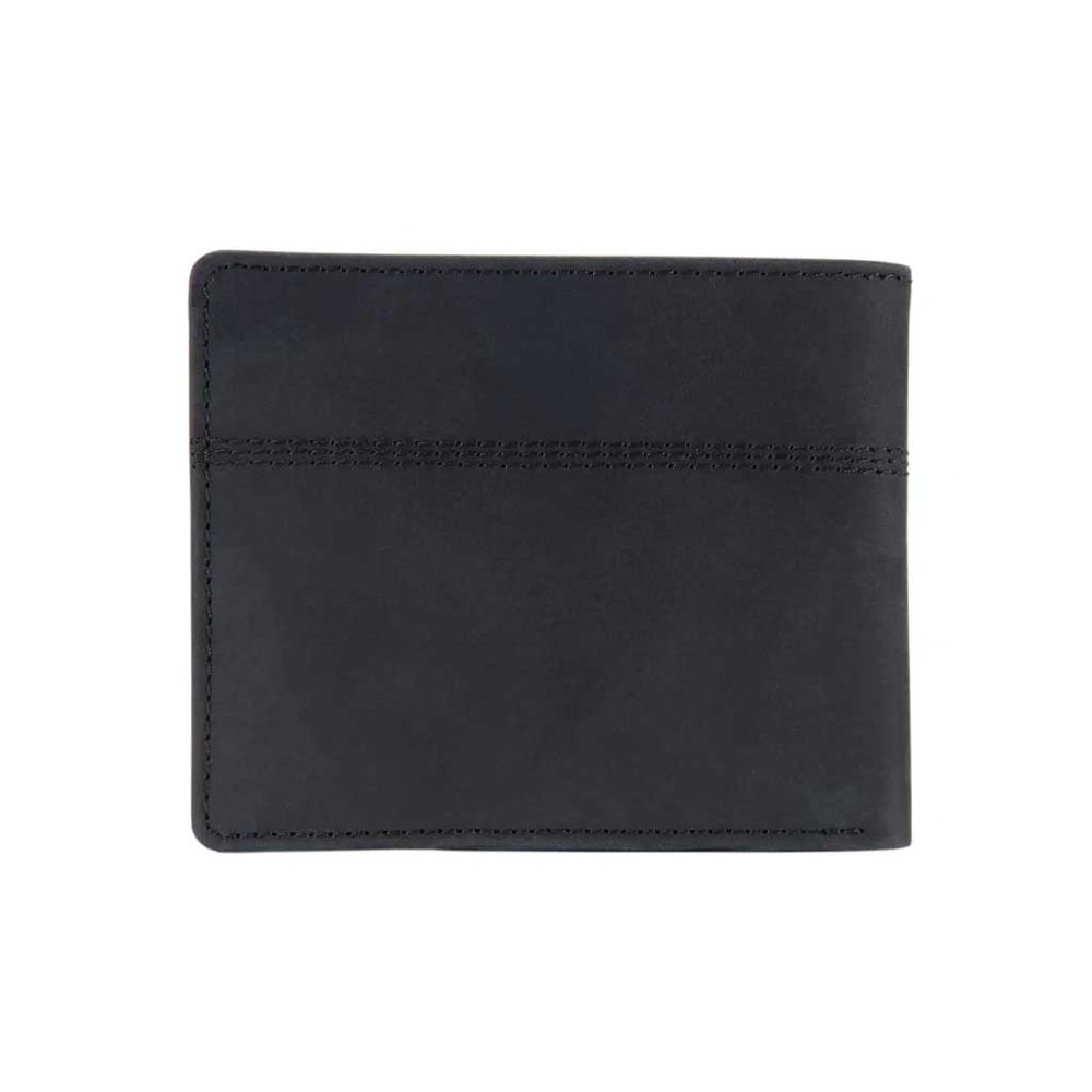 Carhartt Saddle Leather Bifold Zwart Portemonnee Carhartt Saddle Leather Bifold Zwart Portemonnee