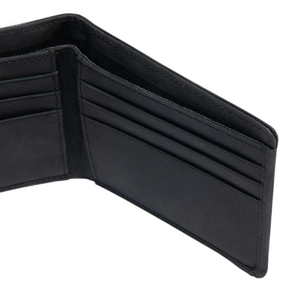 Carhartt Saddle Leather Bifold Zwart Portemonnee Carhartt Saddle Leather Bifold Zwart Portemonnee