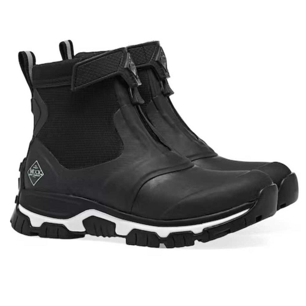 Muck Boot Apex Zip Black White Laarzen Dames
