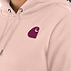 Carhartt Clarksburg Logo Ash Rose Sweatshirt Dames Carhartt Clarksburg Logo Ash Rose Sweatshirt Dames