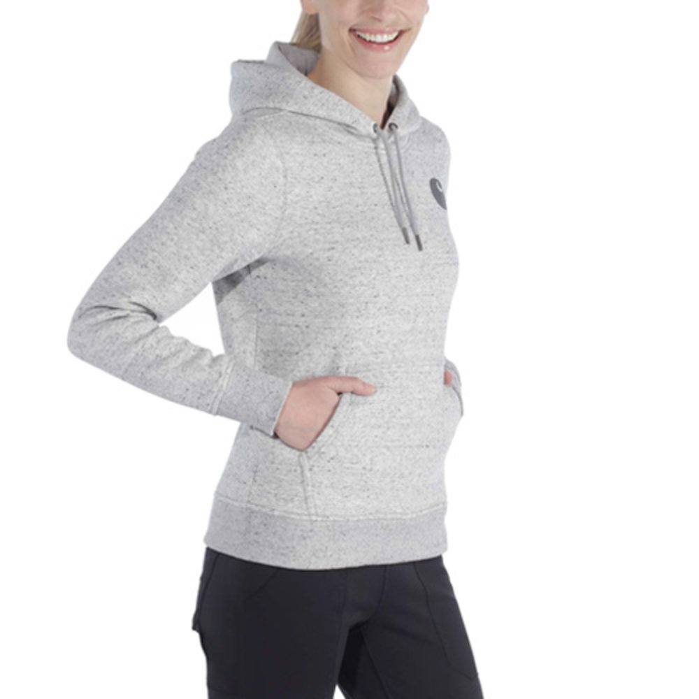Carhartt Midweight Logo Sleeve Graphic Asphalt Heather Sweatshirt Dames