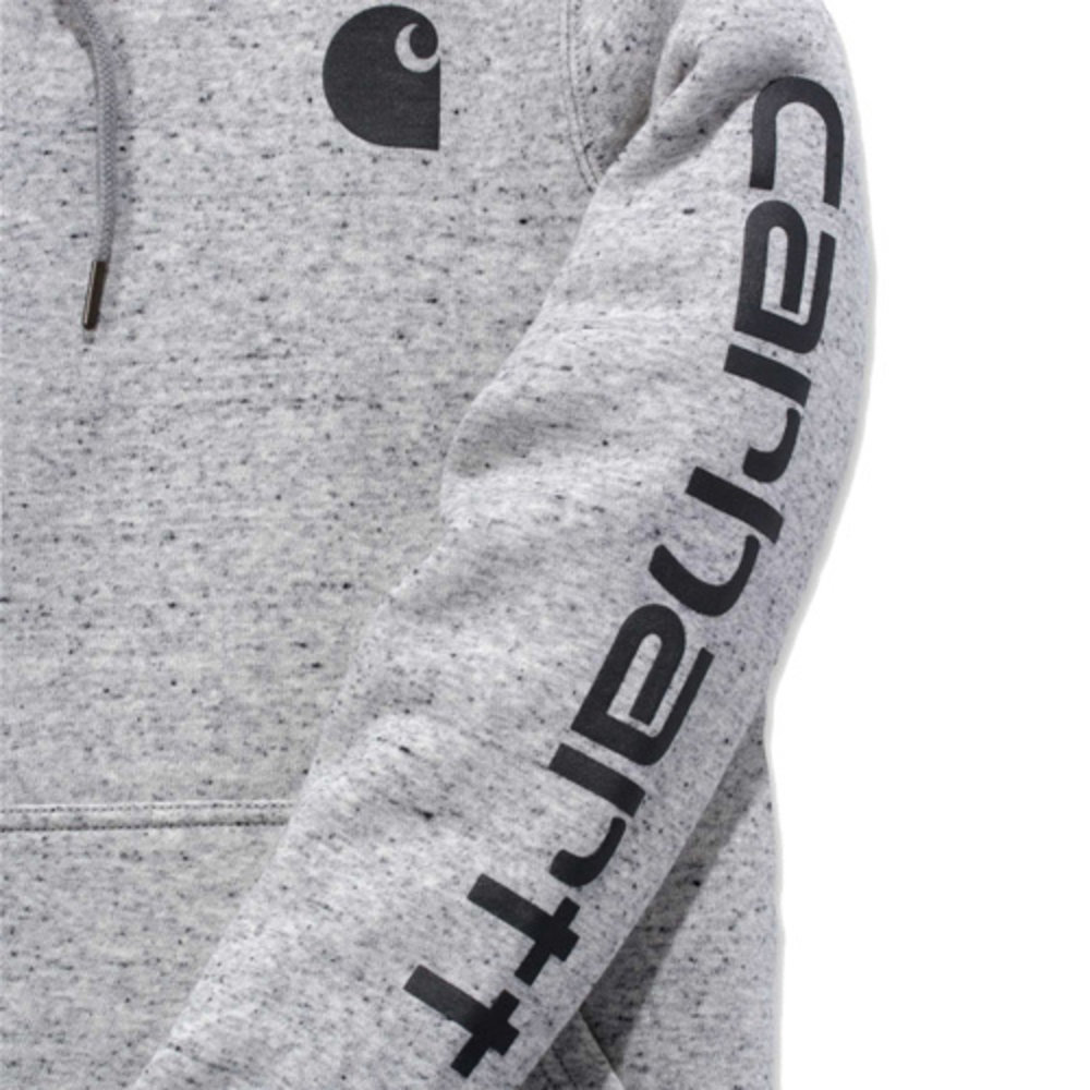 Carhartt Midweight Logo Sleeve Graphic Asphalt Heather Sweatshirt Dames