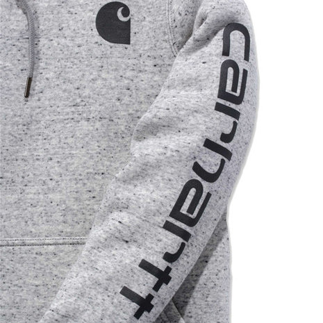 Carhartt Midweight Logo Sleeve Graphic Asphalt Heather Sweatshirt Dames