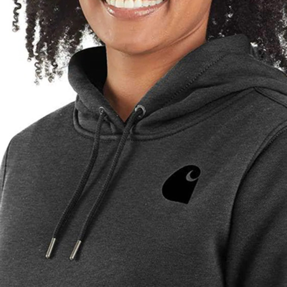 Carhartt Midweight Logo Sleeve Graphic Carbon Heather Sweatshirt Dames Carhartt Midweight Logo Sleeve Graphic Carbon Heather Sweatshirt Dames