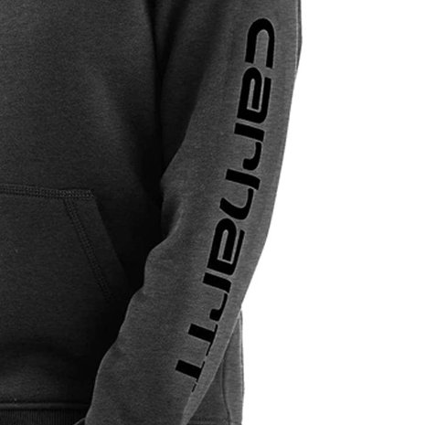 Carhartt Midweight Logo Sleeve Graphic Carbon Heather Sweatshirt Dames Carhartt Midweight Logo Sleeve Graphic Carbon Heather Sweatshirt Dames