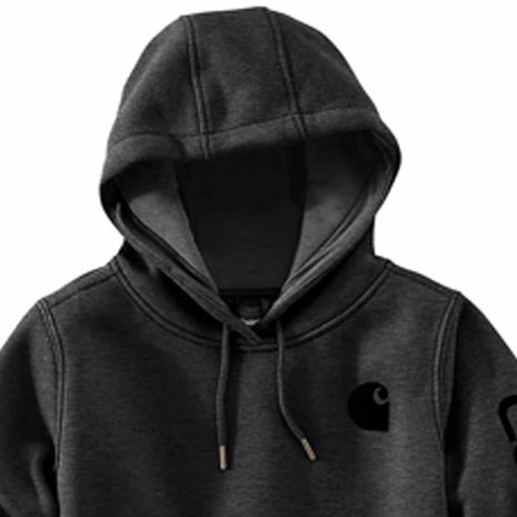 Carhartt Midweight Logo Sleeve Graphic Carbon Heather Sweatshirt Dames Carhartt Midweight Logo Sleeve Graphic Carbon Heather Sweatshirt Dames