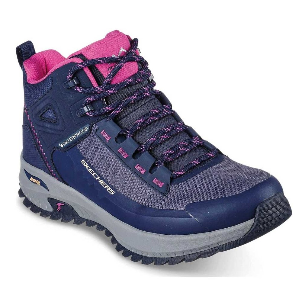 Skechers Wandelschoenen Arch Fit Discover Navy Purple Dames - BD Store