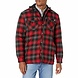 Dickies Hooded Flannel Red Black Shirt Jacket Heren Dickies Hooded Flannel Red Black Shirt Jacket Heren