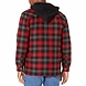 Dickies Hooded Flannel Red Black Shirt Jacket Heren Dickies Hooded Flannel Red Black Shirt Jacket Heren